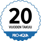 PLATINUM takuu 20 v moottorille ja 4 v muille osille